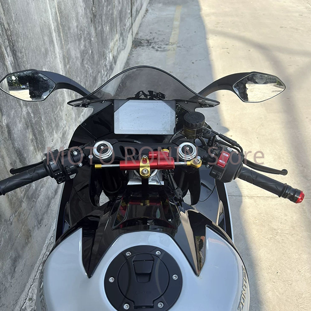 オートバイCNCアルミ製スタビライザー ステアリングダンパー - Steering Damper Stabilizer Kit Cnc のレビューと価格
