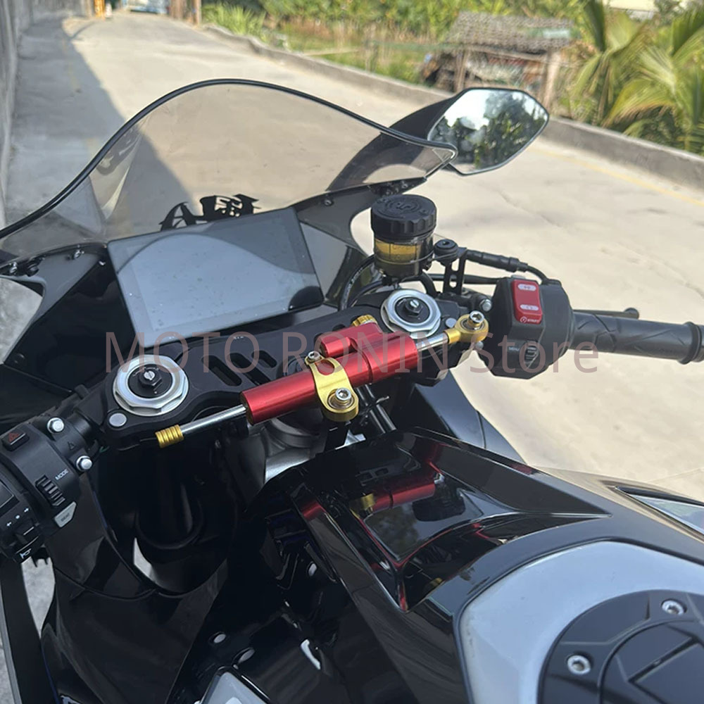オートバイCNCアルミ製スタビライザー ステアリングダンパー - Steering Damper Stabilizer Kit Cnc のレビューと価格