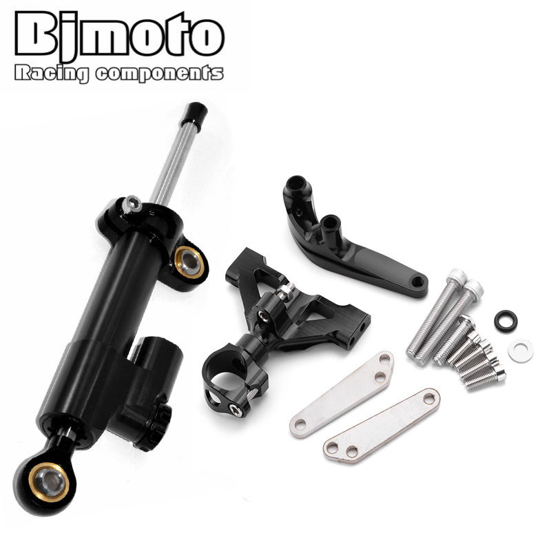 Bjmoto-ステアリングダンパー取り付けキット,スタビライ - Steering Damper Stabilizer Kit Cnc のレビューと価格
