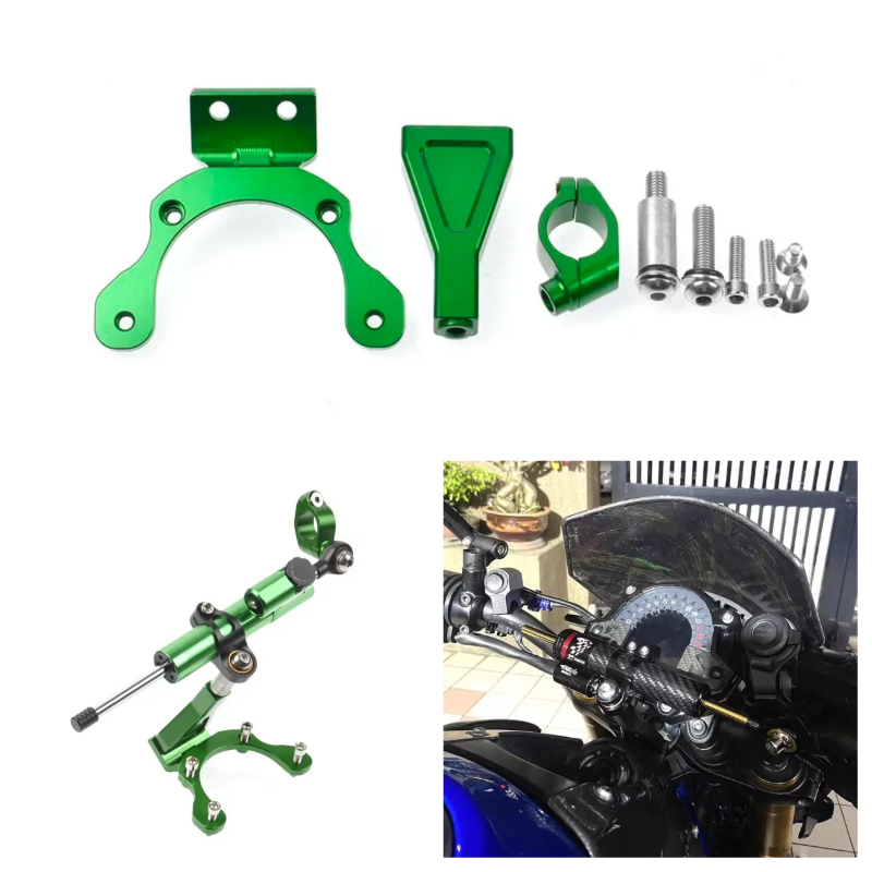 ファイバーカーボンステアリングダンパースタビライザーオートバ - Steering Damper Stabilizer Kit Cnc のレビューと価格