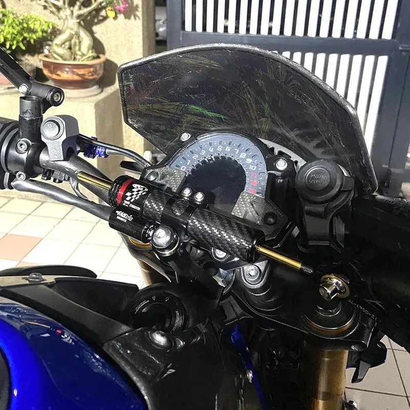 ファイバーカーボンステアリングダンパースタビライザーオートバ - Steering Damper Stabilizer Kit Cnc のレビューと価格